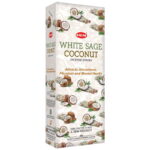 Hem Hexa - White Sage Coconut  Incense- 20 gms ( Pack of 6 ) - Image 2