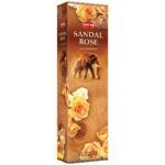 Sandal Rose Garden Range -16 inch - 10 sticks (Pack of 6)