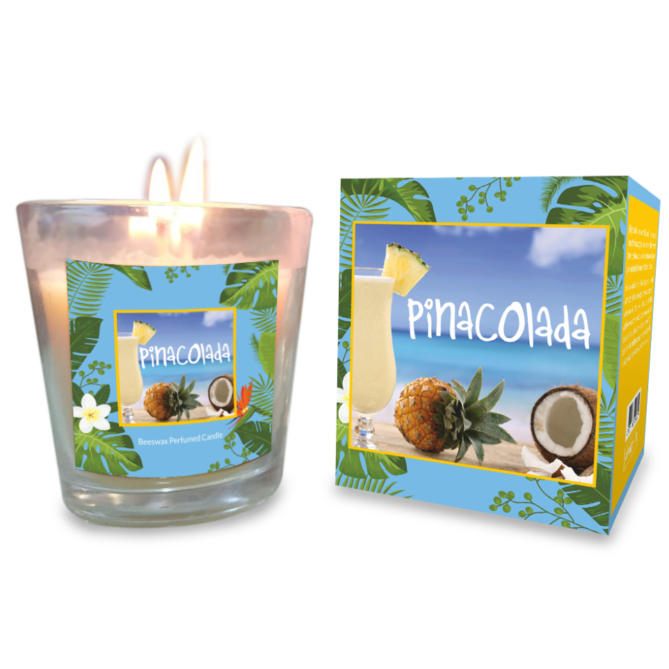 Pine Colada  Natural Beeswax Candle (each)