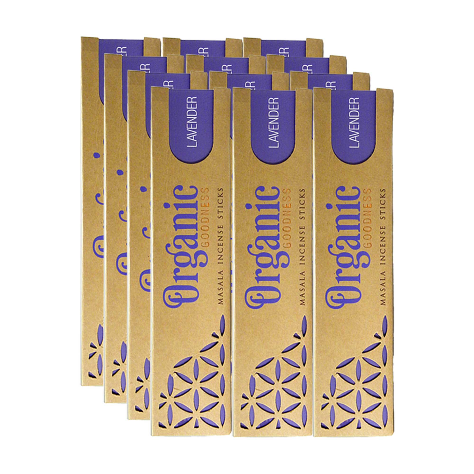 Lavender Masala Incense Sticks (15g, Set of 12)
