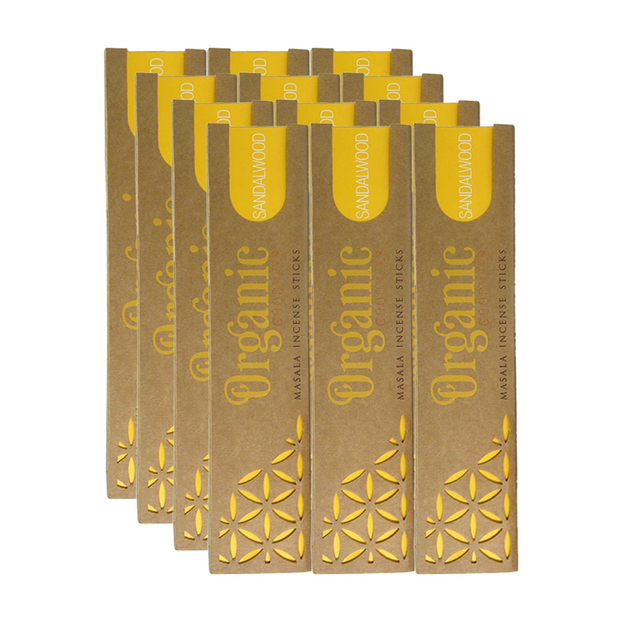 Sandalwood Masala Incense Sticks (15g, Set of 12)